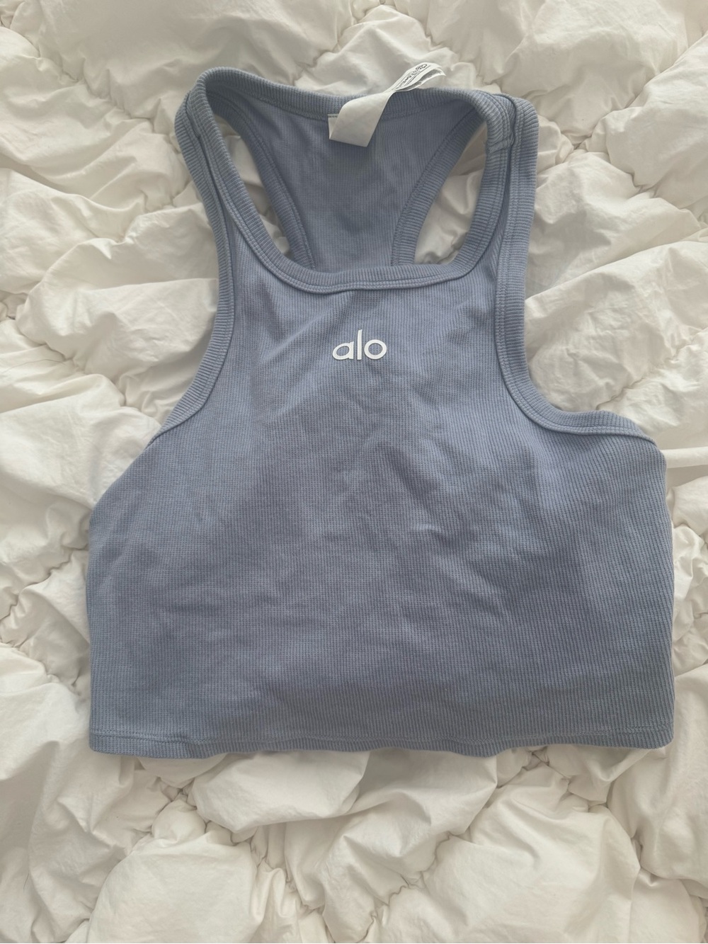 ALO Yoga Ribbed Racerback Crop